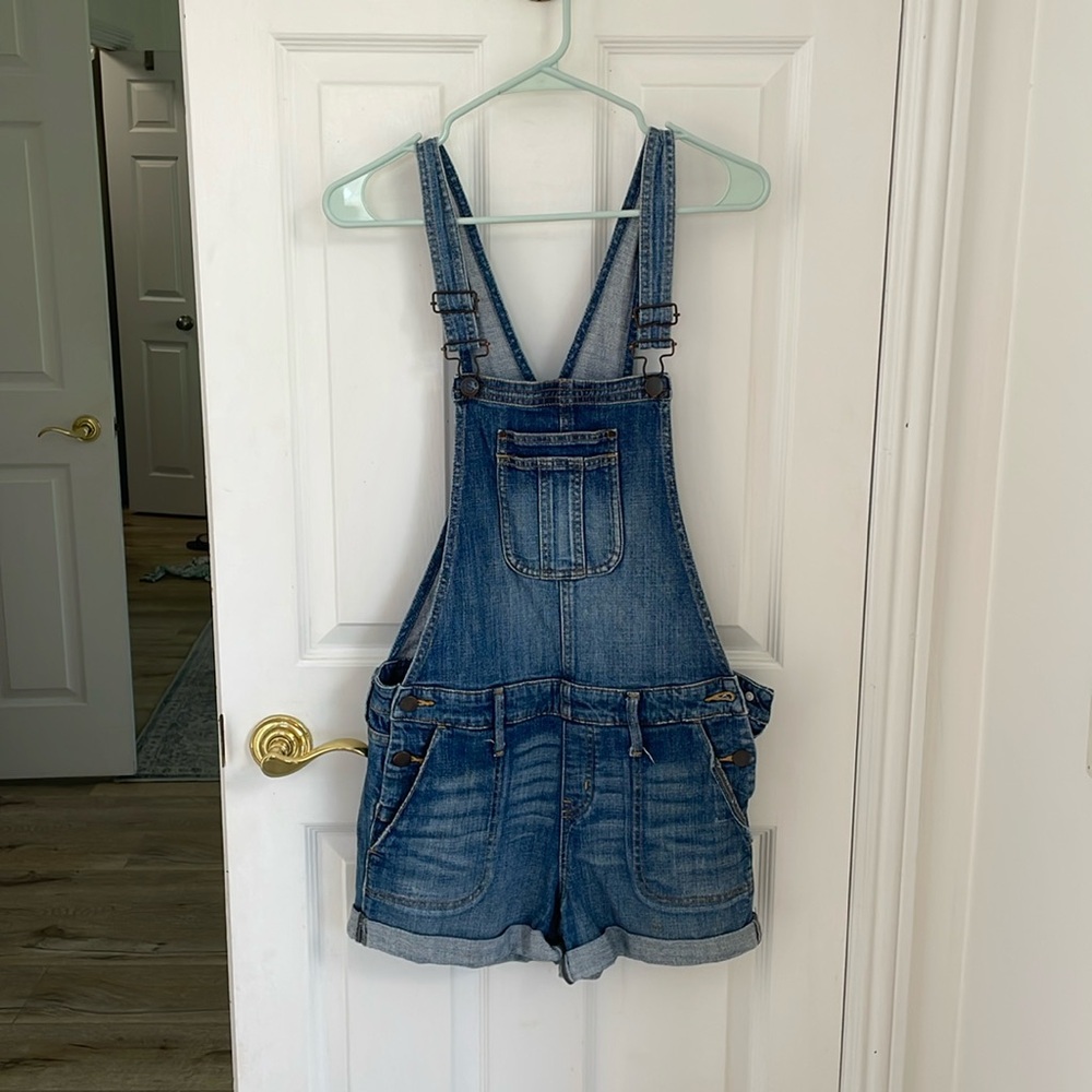 Treasure and Bond short overalls.